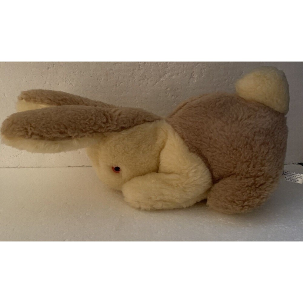 Steven Smith Brooklyn Tan Cream Bunny Plush Large Pink Eyes Nose NO BOW -VINTAGE